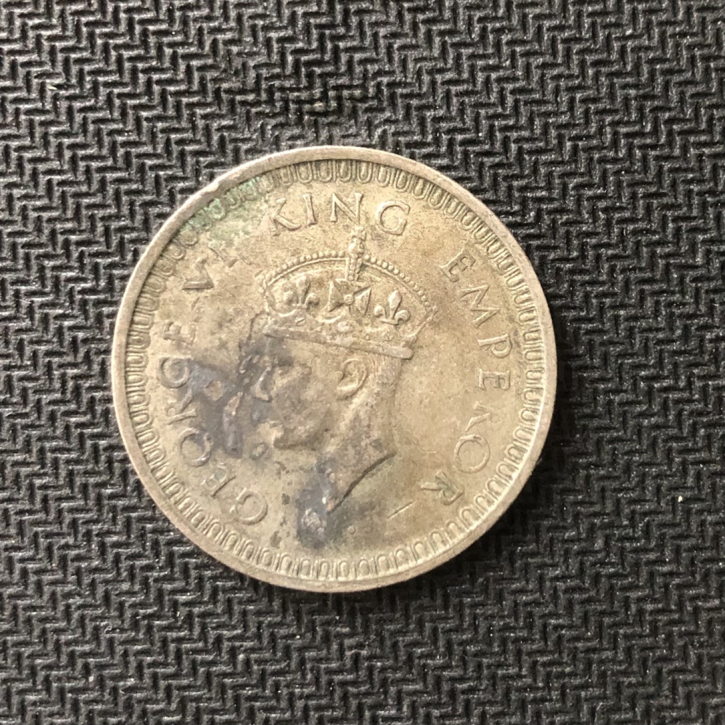 【保诚微拍】【全场包邮】第22期 $ 银币专场 $ Silver Coins  英属印度 乔治六世 1942年 1卢比 硬币 银币 （11.66克，0.5银，30.5mm）