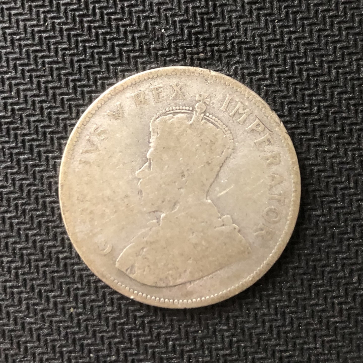 【保诚微拍】【全场包邮】第22期 $ 银币专场 $ Silver Coins  英属南非  乔治五世 1923-36年 2/6 2.5先令 半克朗 硬币 高银币（14克，0.8银，32mm）发行量很少