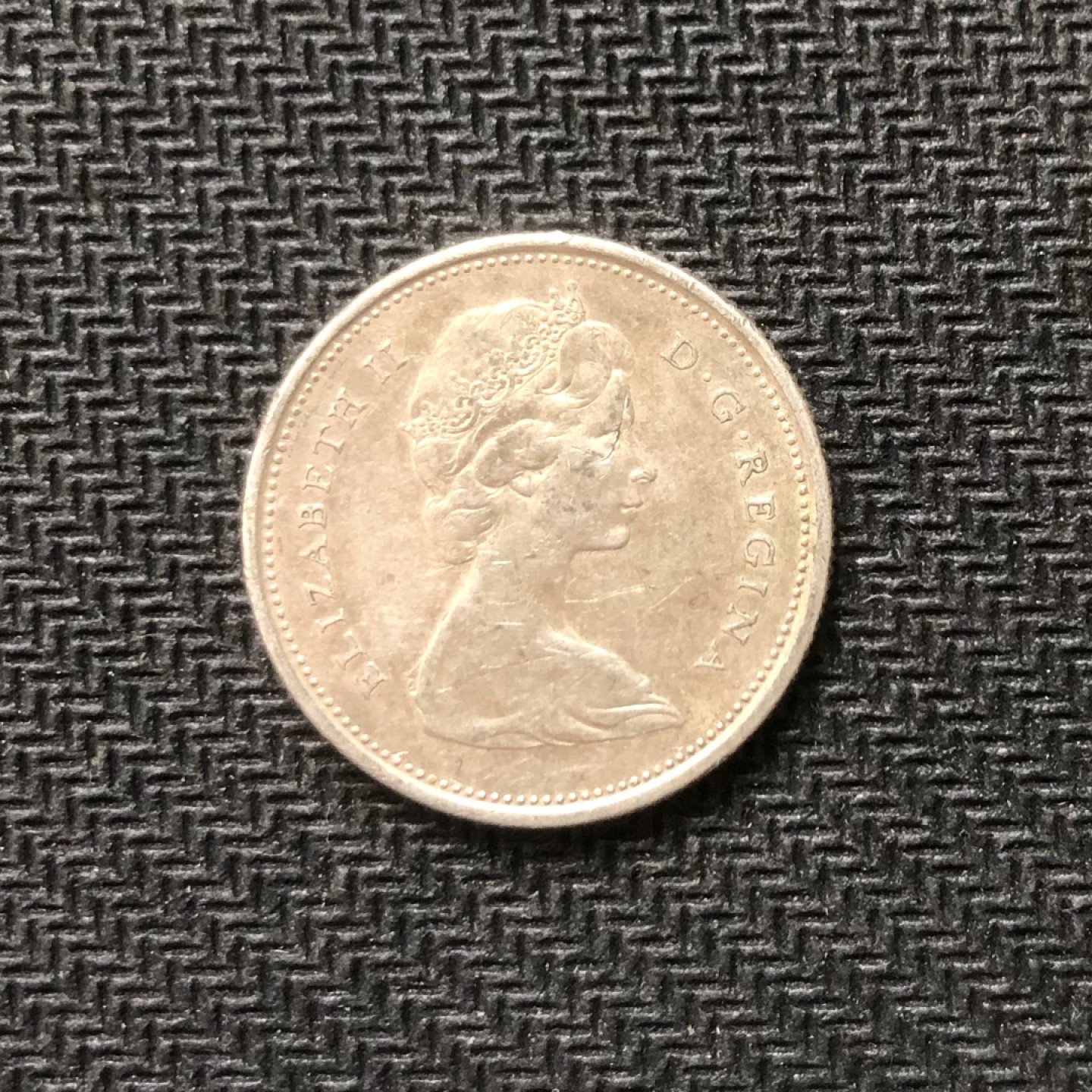 【保诚微拍】【全场包邮】第22期 $ 银币专场 $ Silver Coins  加拿大 1965年 伊丽莎白二世 25分 驼鹿 银币 （5.8克 0.8银）