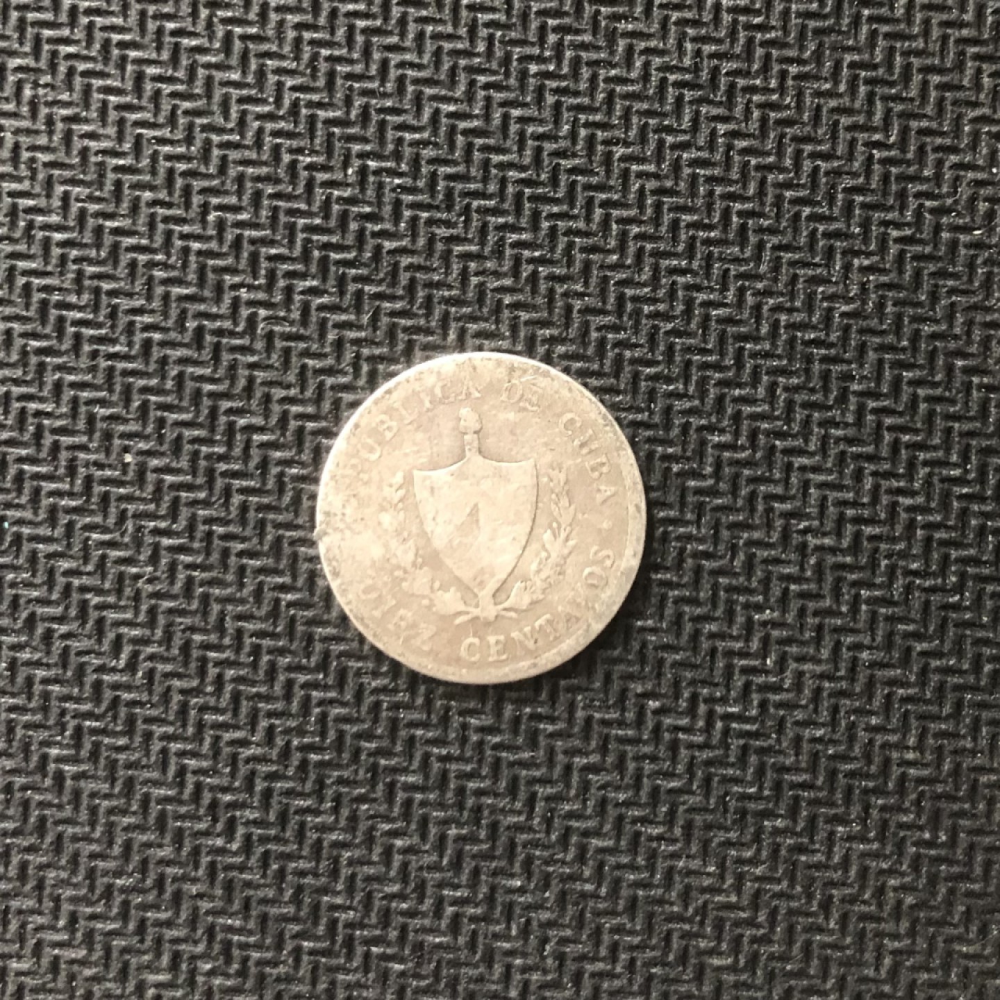 【保诚微拍】【全场包邮】第22期 $ 银币专场 $ Silver Coins  古巴 1916年 五角星 10分 硬币 银币（2.5克，0.9银，）发行量56万，发行最少一年！！！