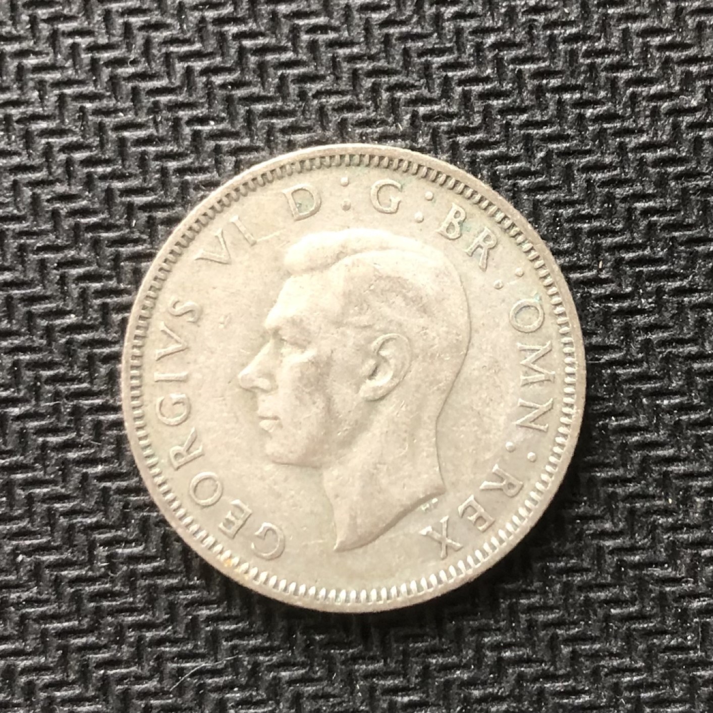 【保诚微拍】【全场包邮】第22期 $ 银币专场 $ Silver Coins  澳大利亚 乔治六世 1946年 立狮 1先令  银币 （ 5.6克 0.5银）好品！！