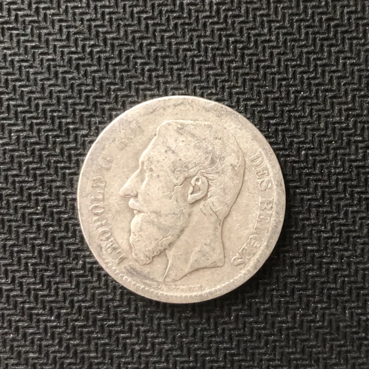 【保诚微拍】【全场包邮】第22期 $ 银币专场 $ Silver Coins  比利时 利奥波德二世 1867年 2法郎 硬币 银币（10克，0.835银）