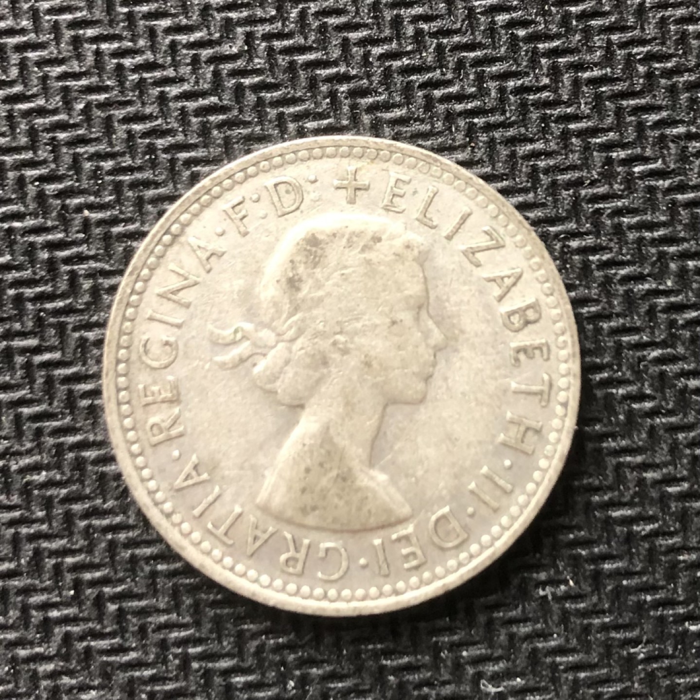 【保诚微拍】【全场包邮】第22期 $ 银币专场 $ Silver Coins  澳大利亚 伊丽莎白二世 1960年  绵羊 1先令 银币 （  5.65克 0.5银,24mm）