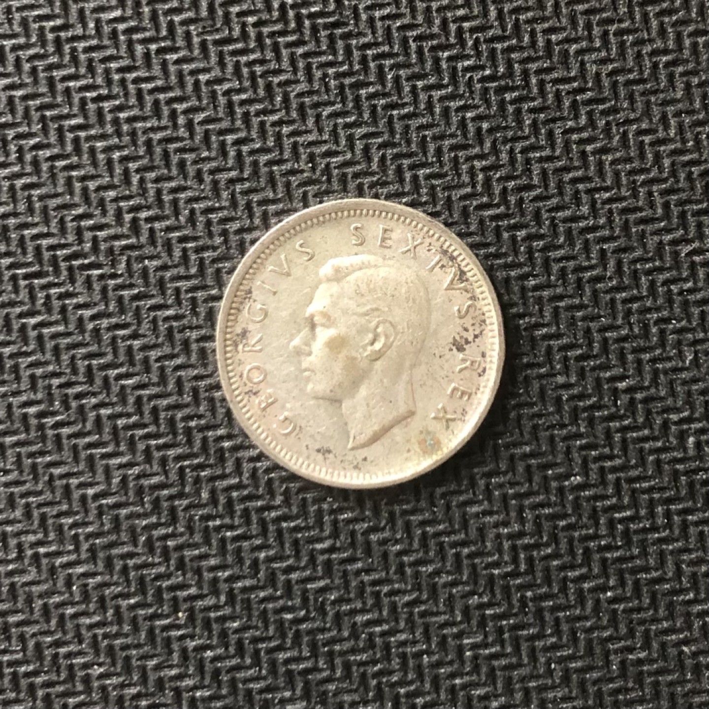 【保诚微拍】【全场包邮】第22期 $ 银币专场 $ Silver Coins  南非 乔治六世 1951年 六便士 硬币 银币 （2.8克 0.925银）