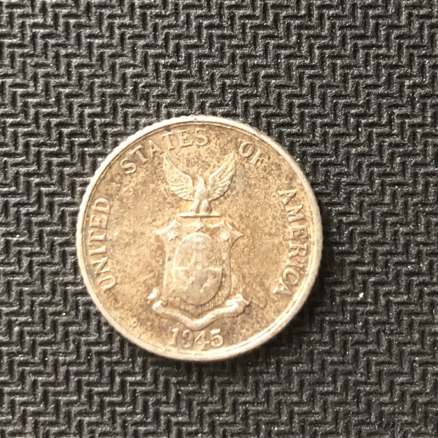 【保诚微拍】【全场包邮】第22期 $ 银币专场 $ Silver Coins  美属菲律宾 二战时期 1945年 打铁女神 20美分 硬币 银币（克，银）UNC品！好包浆！！！