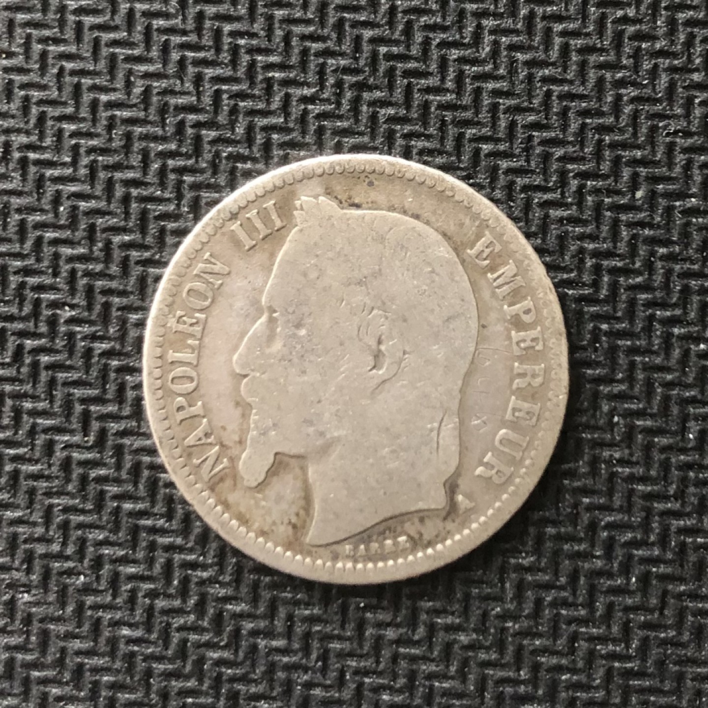 【保诚微拍】【全场包邮】第22期 $ 银币专场 $ Silver Coins  法国  拿破仑三世 1866年 1法郎 硬币 银币（5克，0.835银）