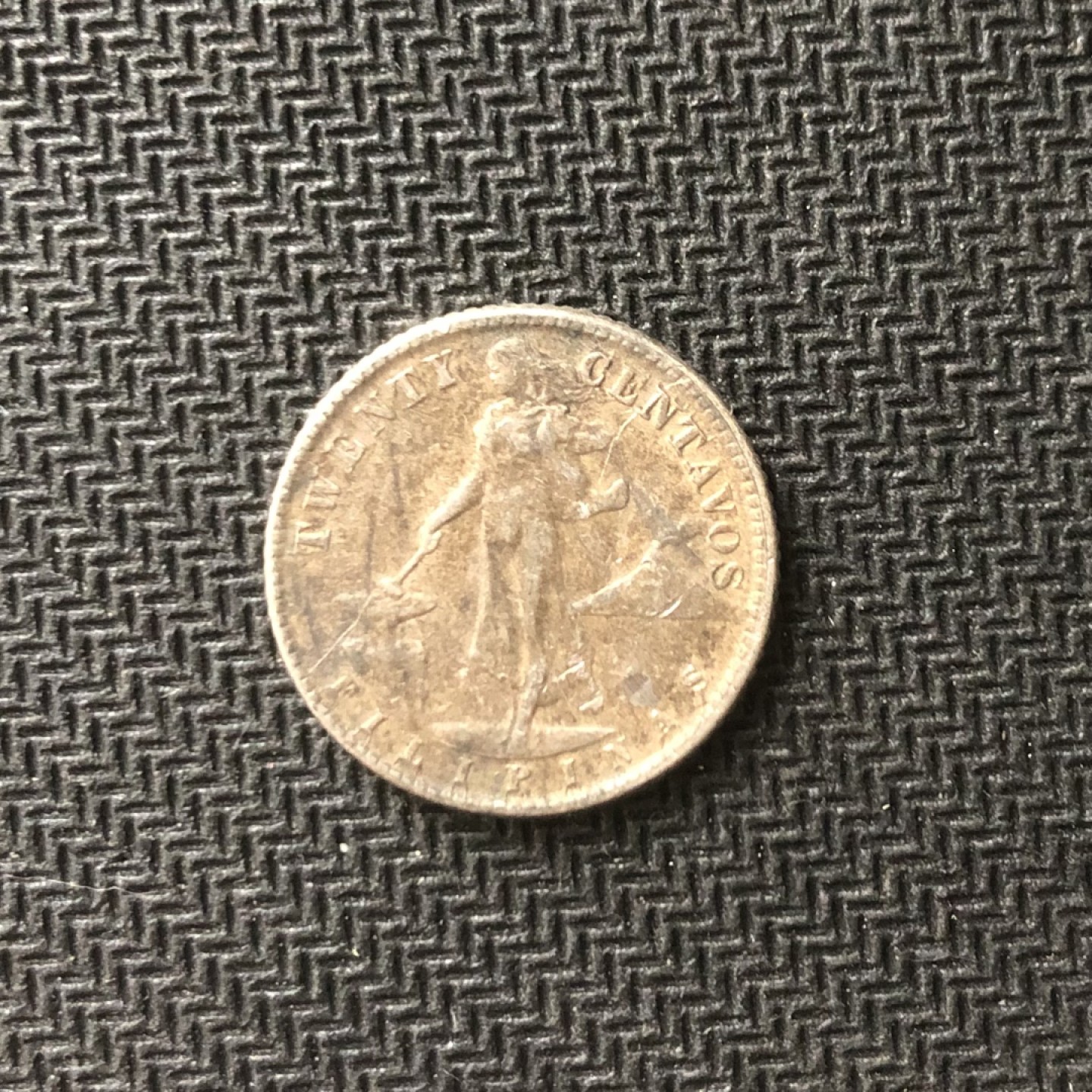 【保诚微拍】【全场包邮】第22期 $ 银币专场 $ Silver Coins  美属菲律宾 二战时期 1945年 打铁女神 20美分 硬币 银币（克，银）UNC品！好包浆！！！