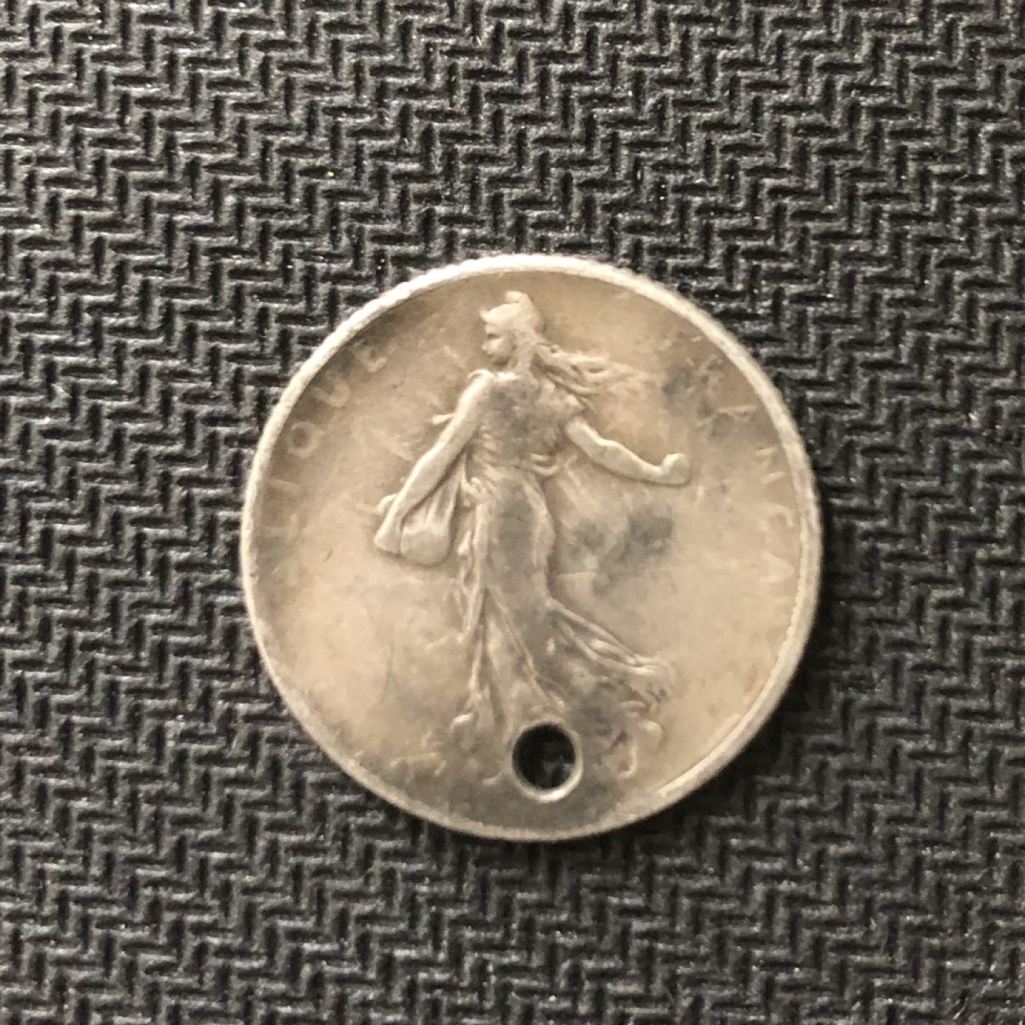 【保诚微拍】【全场包邮】第22期 $ 银币专场 $ Silver Coins  法国  1916年 播种女神 1法郎 硬币 银币（2.5克，0.835银）低于银价起拍！！