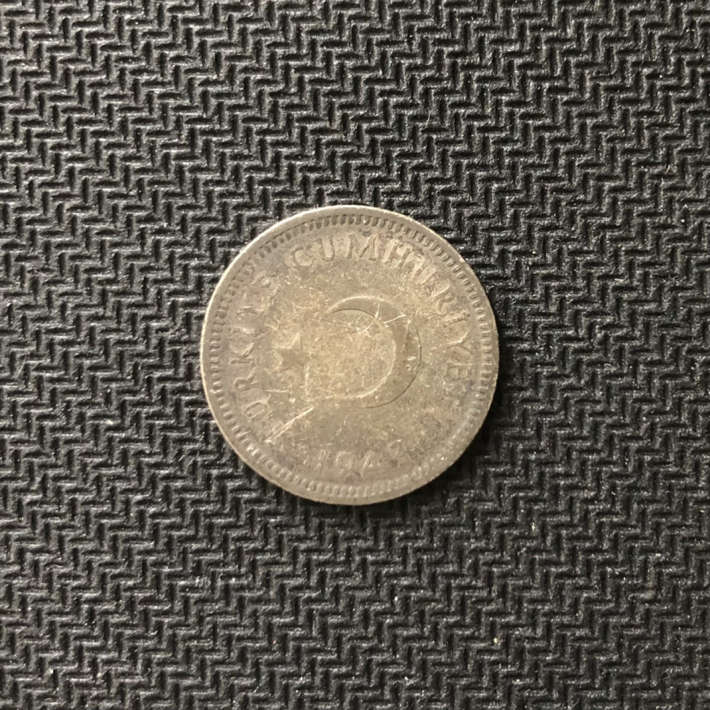 【保诚微拍】【全场包邮】第22期 $ 银币专场 $ Silver Coins  土耳其 1947年 日月徽50库鲁斯 硬币 银币（4克，0.6银，20mm）