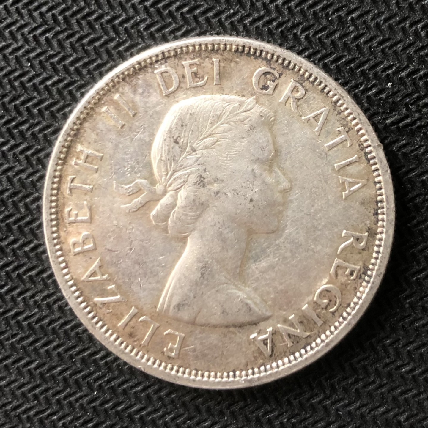 【保诚微拍】【全场包邮】第22期 $ 银币专场 $ Silver Coins  加拿大 伊丽莎白二世 1960年 划船 银币  （23.3克 0.8银）