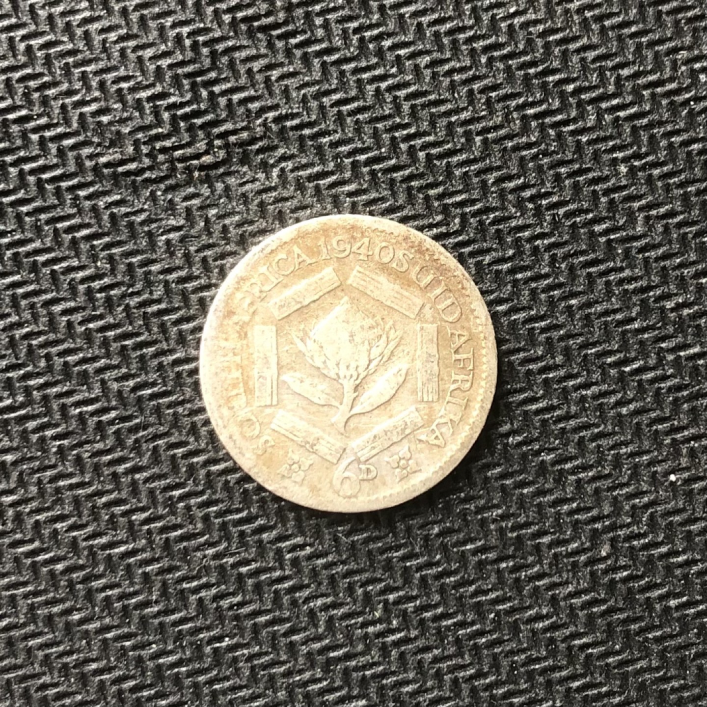 【保诚微拍】【全场包邮】第22期 $ 银币专场 $ Silver Coins  南非 乔治五世 1940年 六便士 硬币 银币 （2.8克 0.925银）