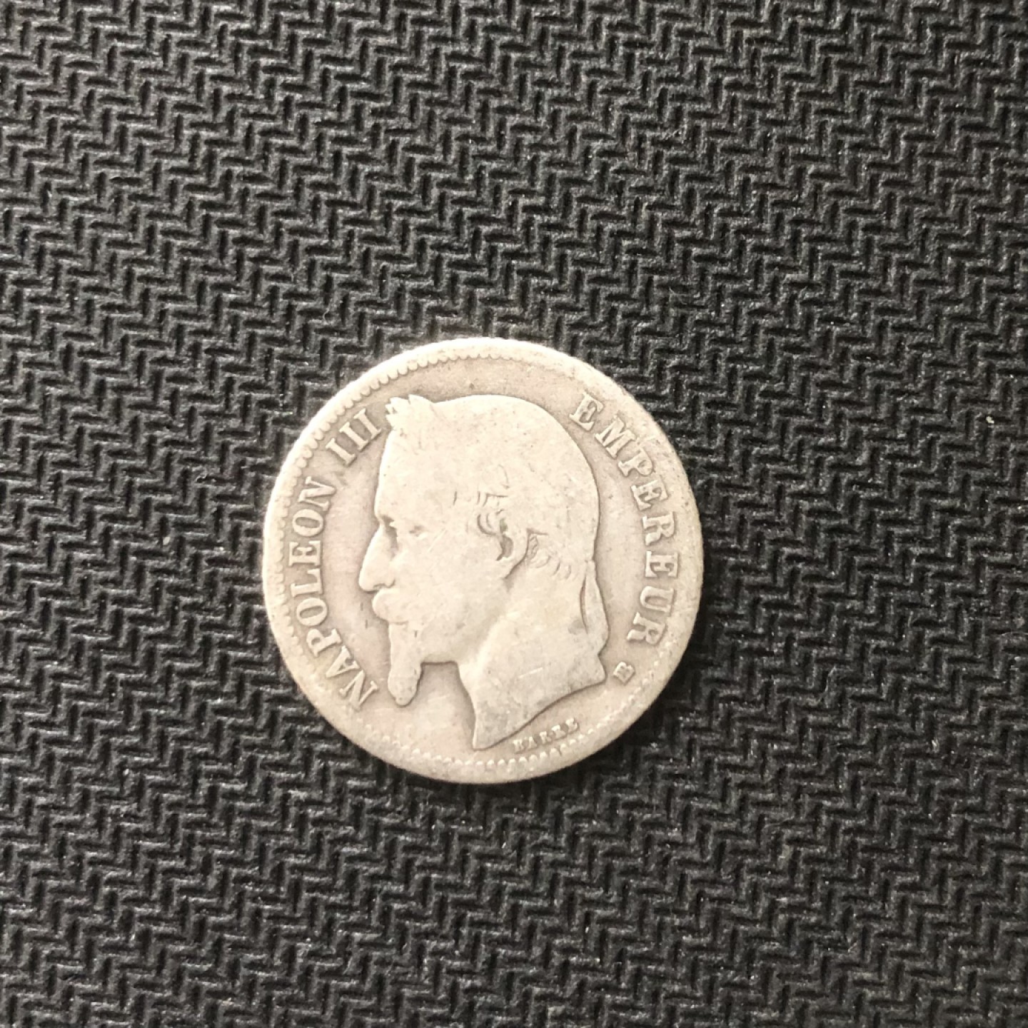 【保诚微拍】【全场包邮】第22期 $ 银币专场 $ Silver Coins  法国  拿破仑三世 1866年 1法郎 硬币 银币（5克，0.835银）