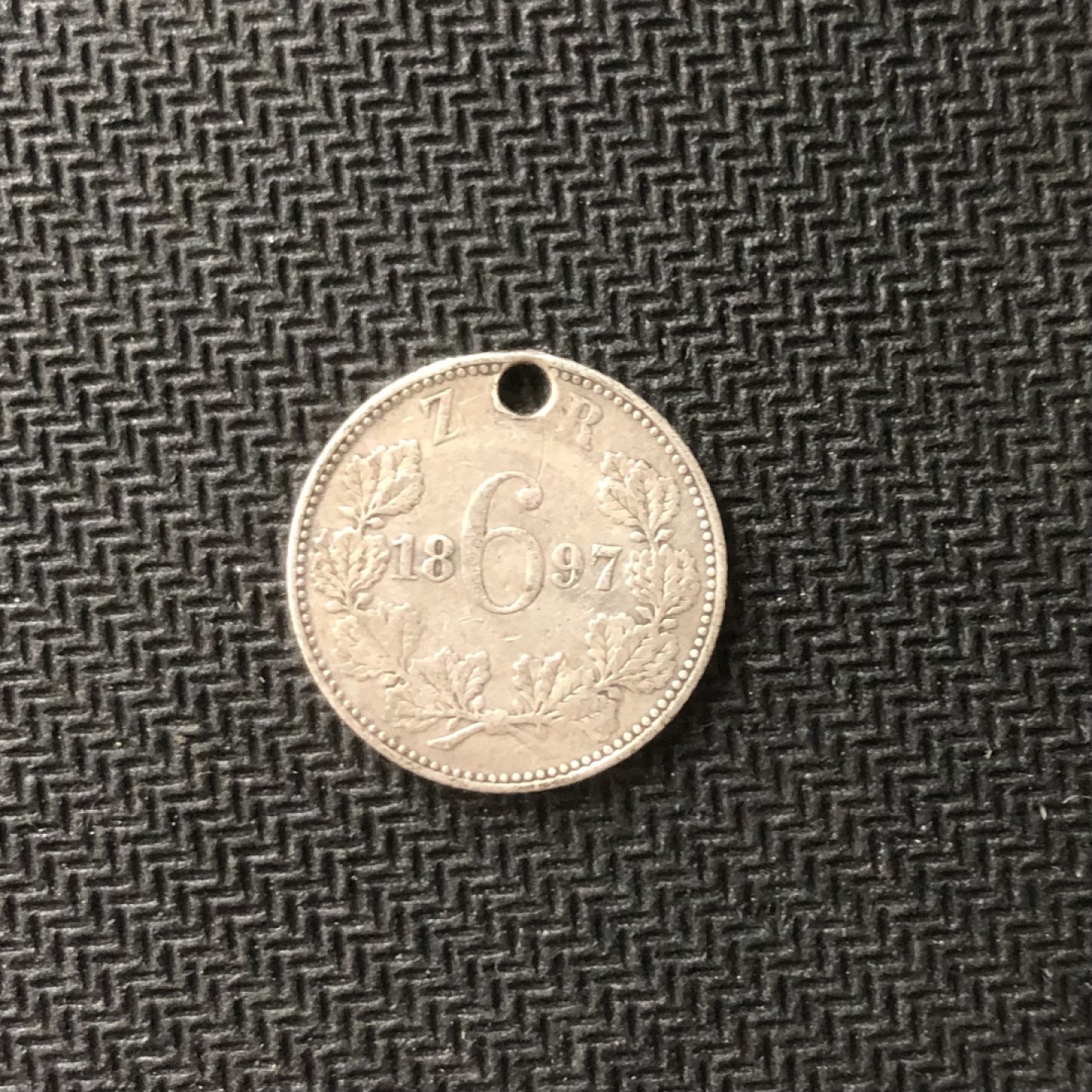 【保诚微拍】【全场包邮】第22期 $ 银币专场 $ Silver Coins  英属南非  1897年 克鲁格 六便士 硬币 银币（克，0.925银）