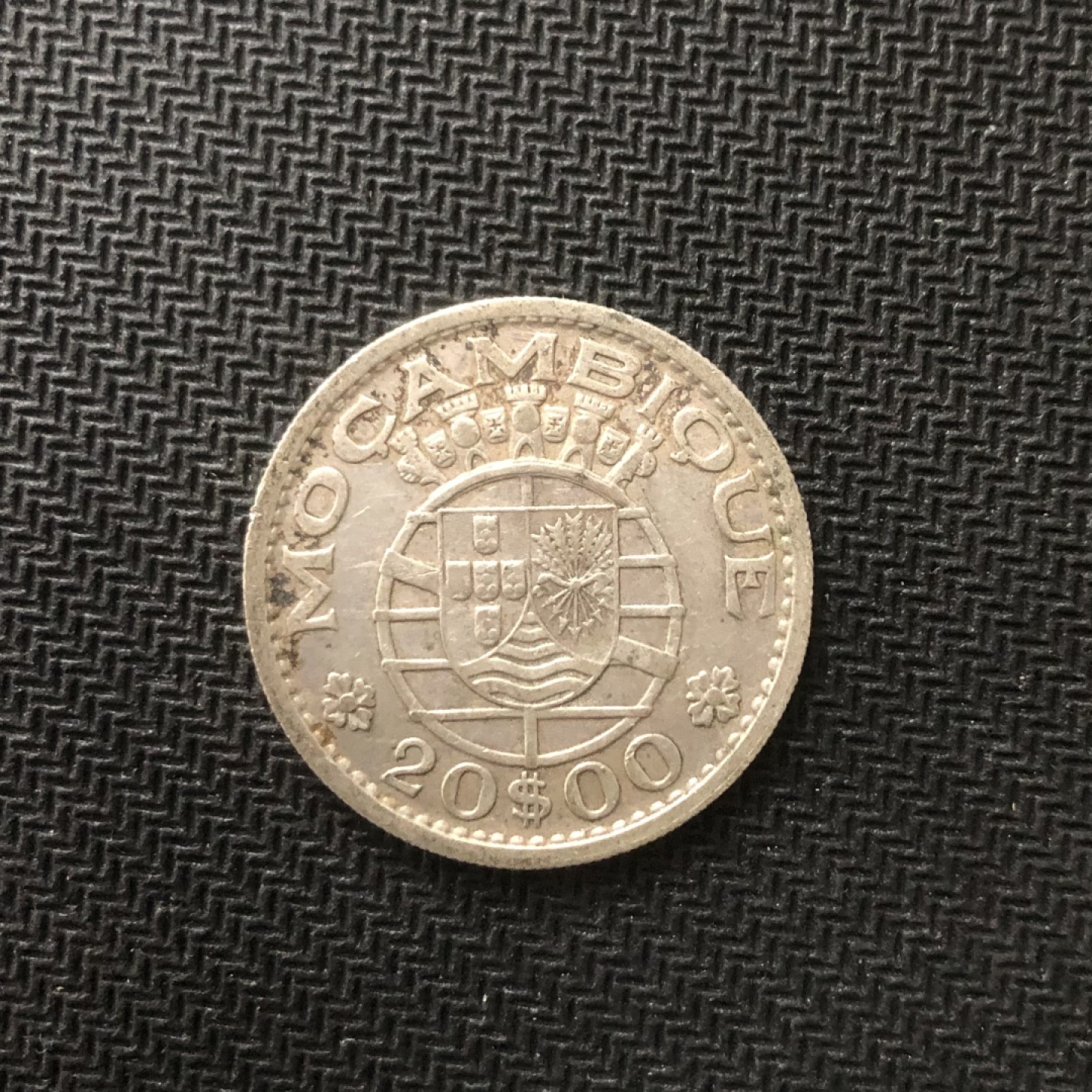 【保诚微拍】【全场包邮】第22期 $ 银币专场 $ Silver Coins  葡属莫桑比克 1952年 20埃斯库多 硬币 银币（10克，0.68银）发行量100万