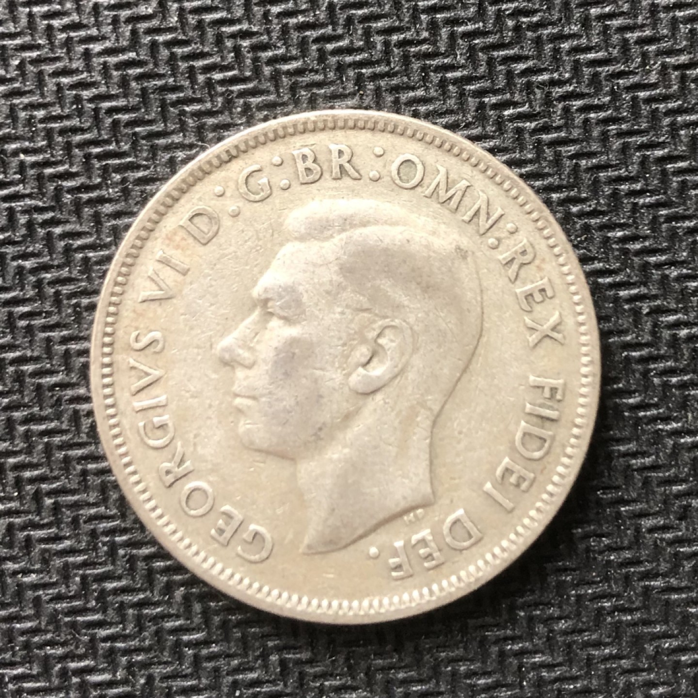 【保诚微拍】【全场包邮】第22期 $ 银币专场 $ Silver Coins  澳大利亚 乔治六世 1952年 弗洛林（2先令）银币 （ 直径：28mm 11.2克 0.5银）【此年乔治六世驾崩，发行量1000万，属于较少的流通币，目录价较高，XF：11美元（2013年目录价）】