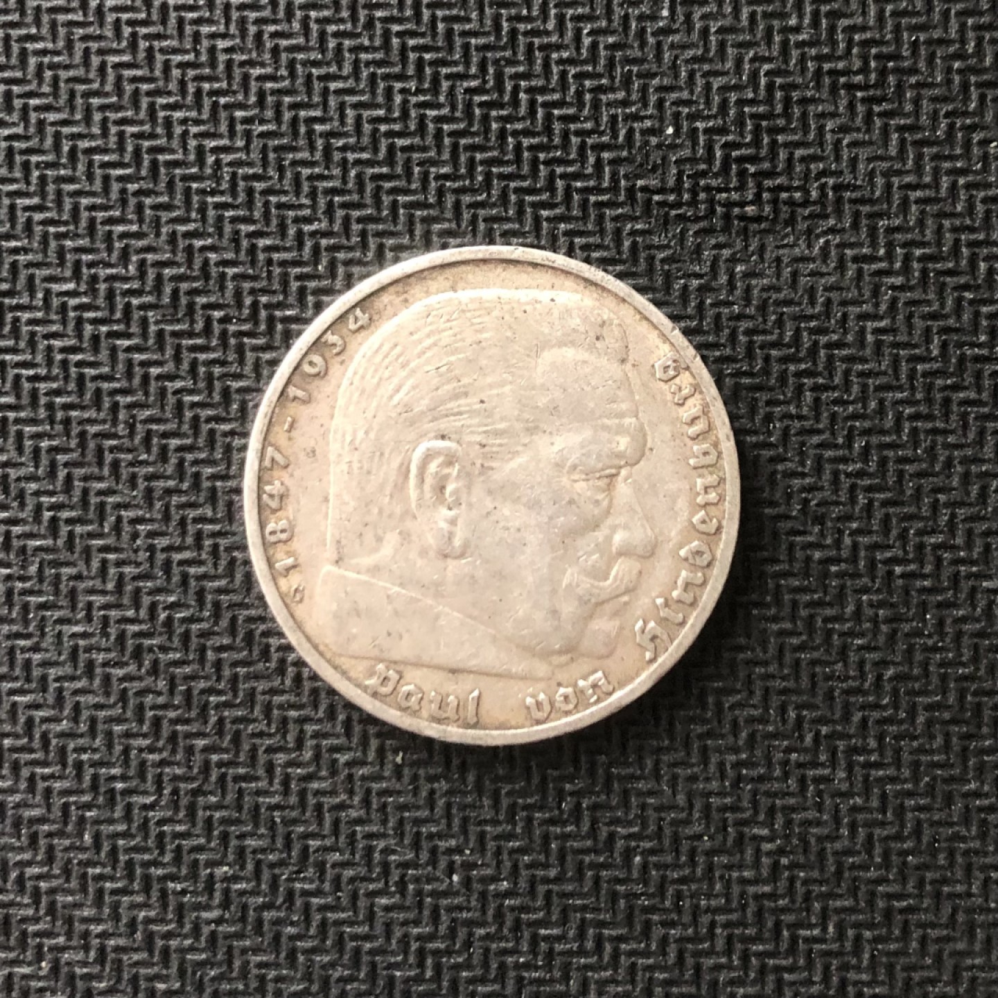 【保诚微拍】【全场包邮】第22期 $ 银币专场 $ Silver Coins  德国 1936年D版  二战 5马克 银币（普通鹰徽）（13.88克 0.9银）