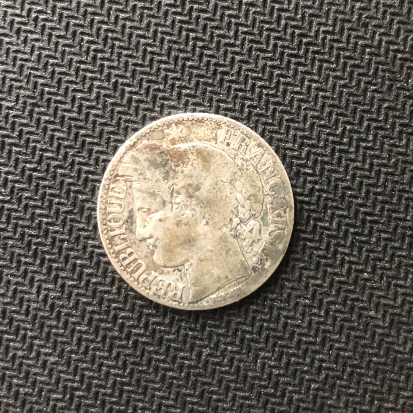 【保诚微拍】【全场包邮】第22期 $ 银币专场 $ Silver Coins  法国    1872年 谷物女神 1法郎 硬币 银币（5克，0.835银）