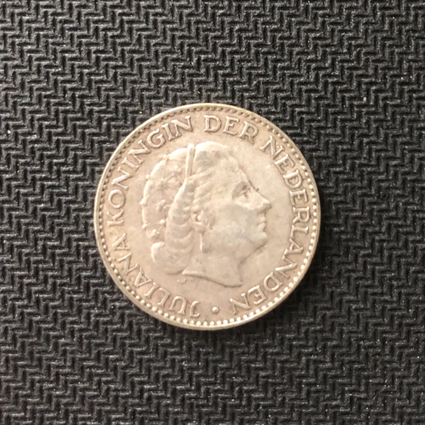 【保诚微拍】【全场包邮】第22期 $ 银币专场 $ Silver Coins  荷兰 朱莉安娜女王1955年 1盾 硬币 银币（6.5克，0.72银）