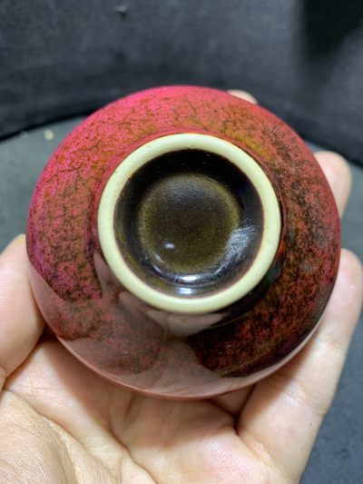 精美窑变复古拉丝茶盏一个， - 精美窑变复古拉丝茶盏一个，