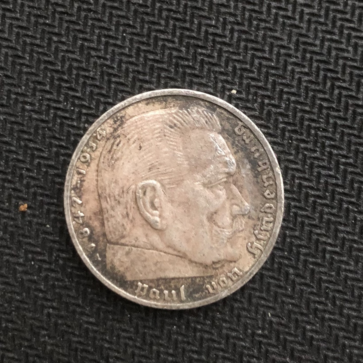 【保诚微拍】【全场包邮】第22期 $ 银币专场 $ Silver Coins  德国 1937年A版 二战 2马克 银币（鹰徽）（8克 0.625银）黑色包浆！好品！