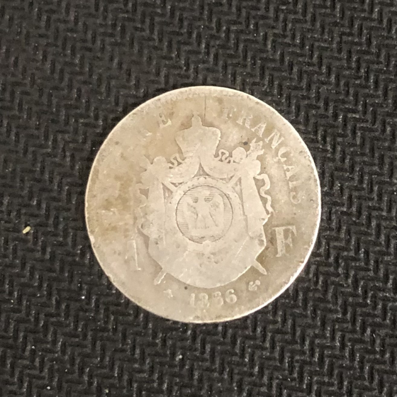 【保诚微拍】【全场包邮】第22期 $ 银币专场 $ Silver Coins  法国  拿破仑三世 1866年 1法郎 硬币 银币（5克，0.835银）