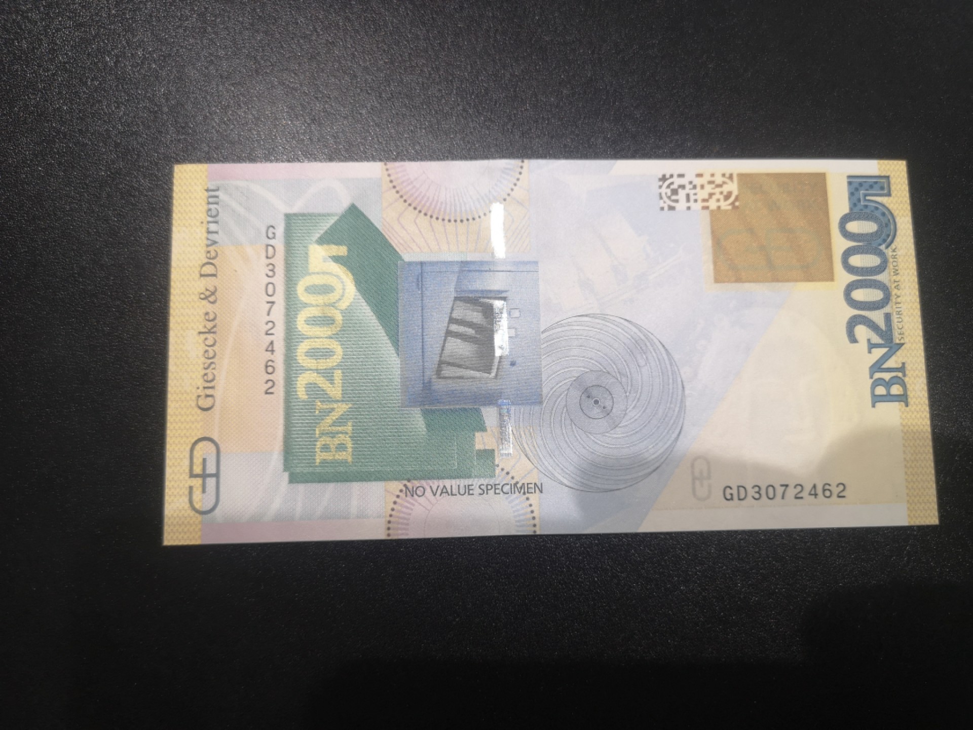 《外钞收藏家》第一百七十二期拍卖  德国捷德公司2000纪念券 玛丽公主 纪念钞 全新UNC