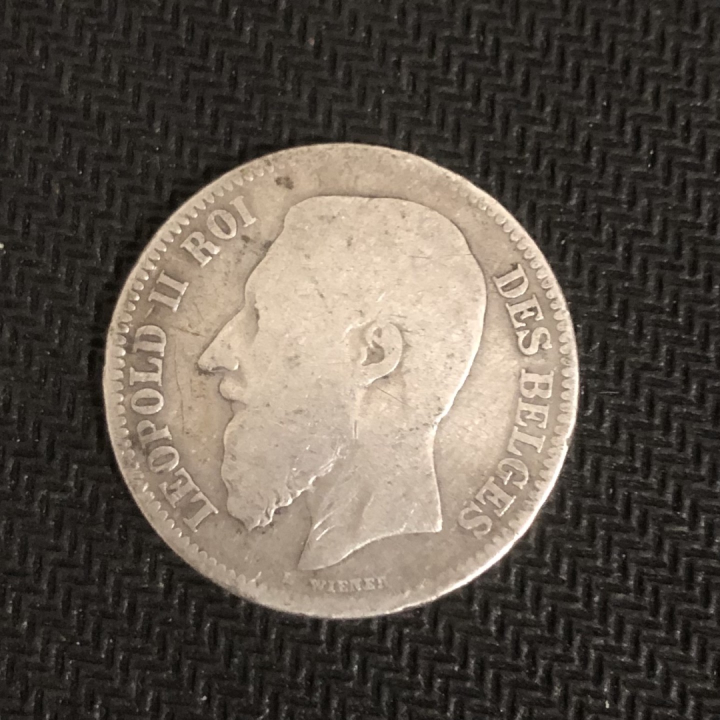 【保诚微拍】【全场包邮】第22期 $ 银币专场 $ Silver Coins  比利时 利奥波德二世 1867年 2法郎 硬币 银币（10克，0.835银）