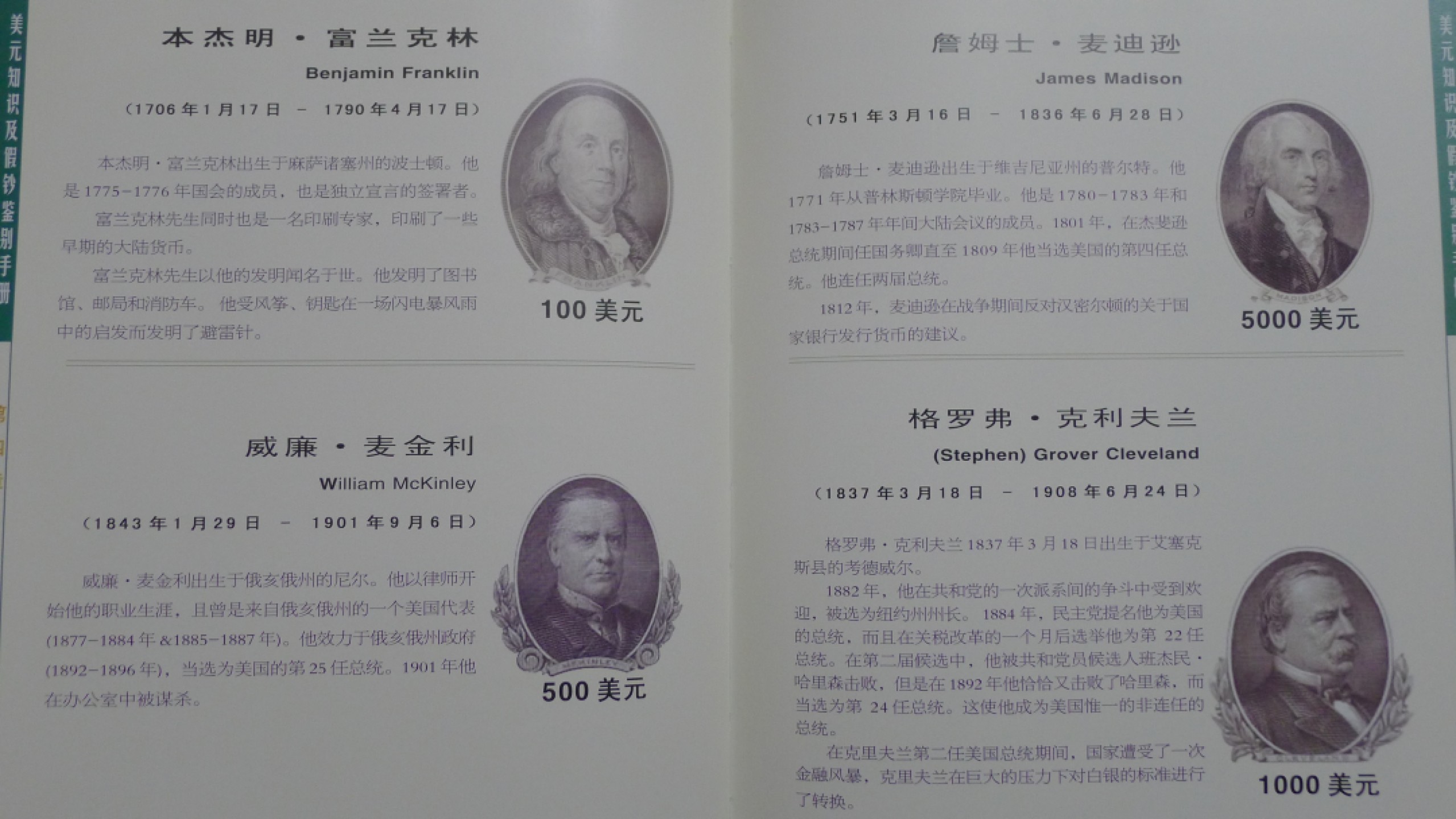 世界钱币章牌书籍专场拍卖第57期 美元知识及假钞鉴别手册