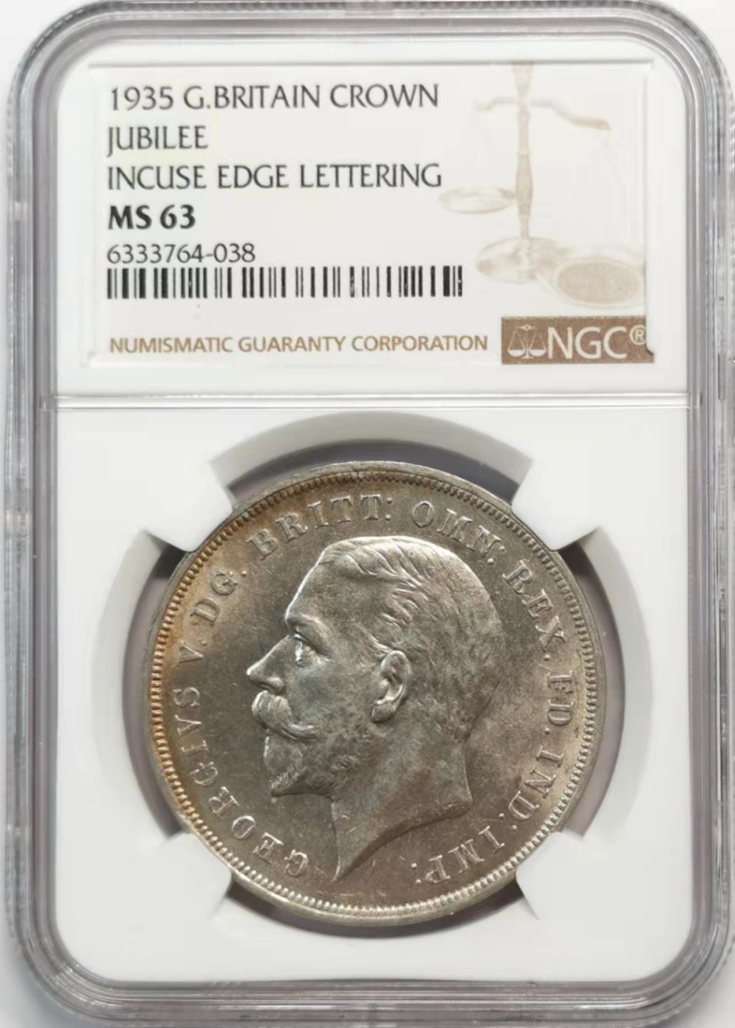 凡希社世界钱币微拍第一百九十三期 1935英国乔五木马马剑NGC-MS63