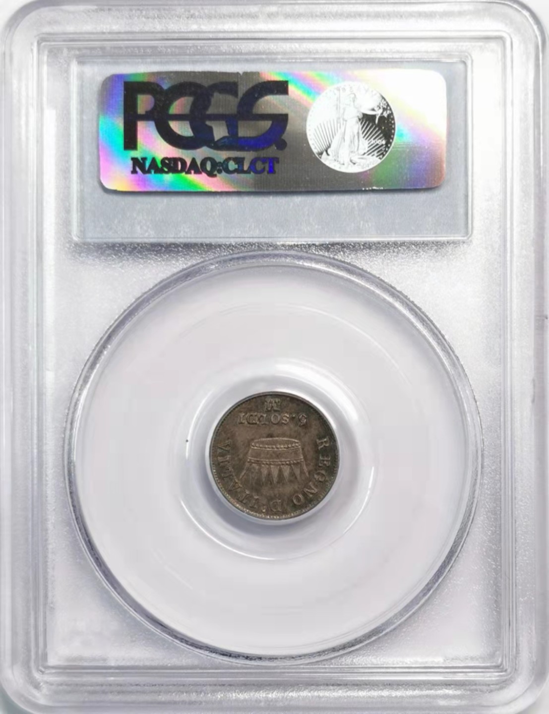 凡希社世界钱币微拍第一百九十三期 1812M意大利王国5SOLDI银辅币PCGS-MS63高品！