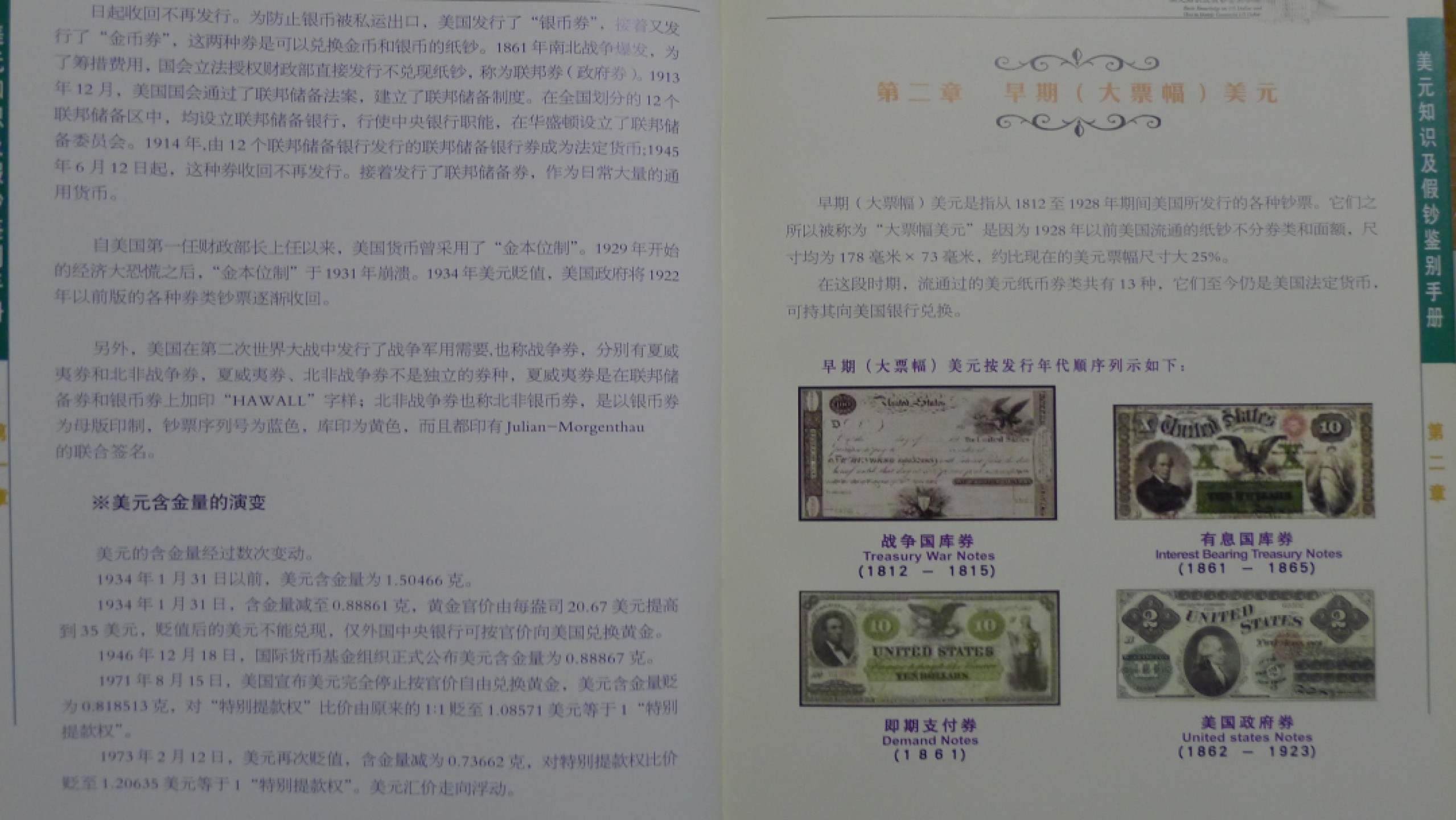 世界钱币章牌书籍专场拍卖第57期 美元知识及假钞鉴别手册