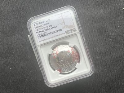 【币观天下】第181期钱币拍卖～ - 【克劳斯获奖币】【奥地利】音乐节 ngc70分