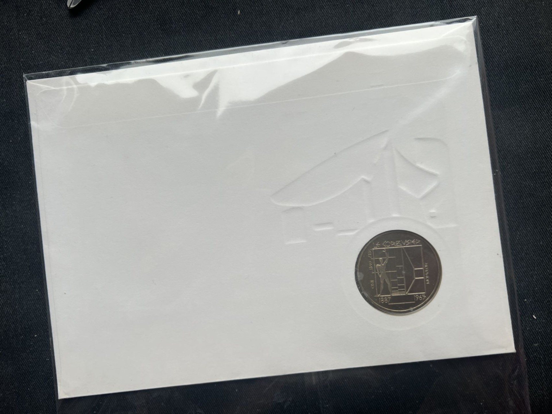 【克劳斯获奖币】1987 柯布西耶 诞辰百年 邮币封