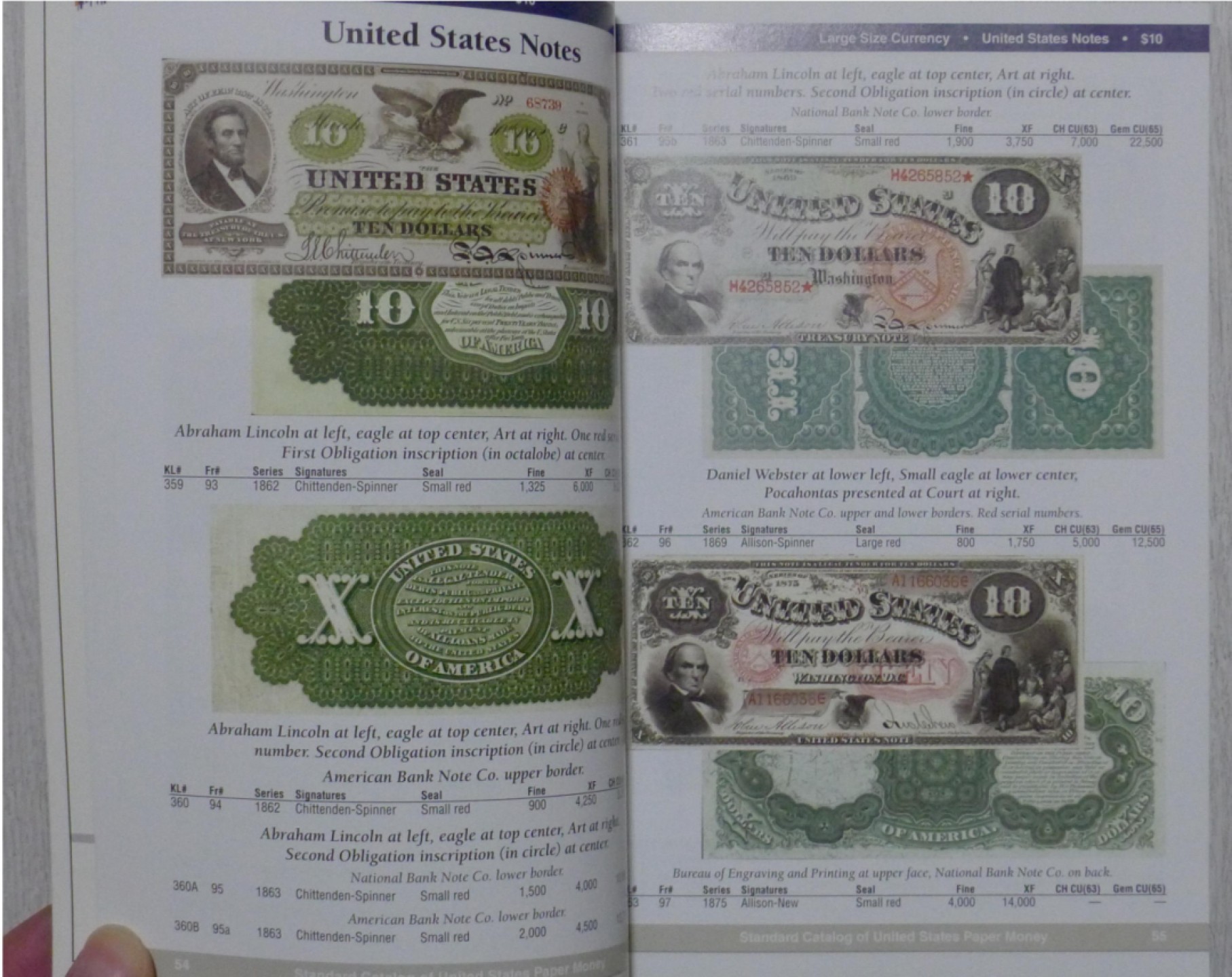 世界钱币章牌书籍专场拍卖第38期 美国钞票目录