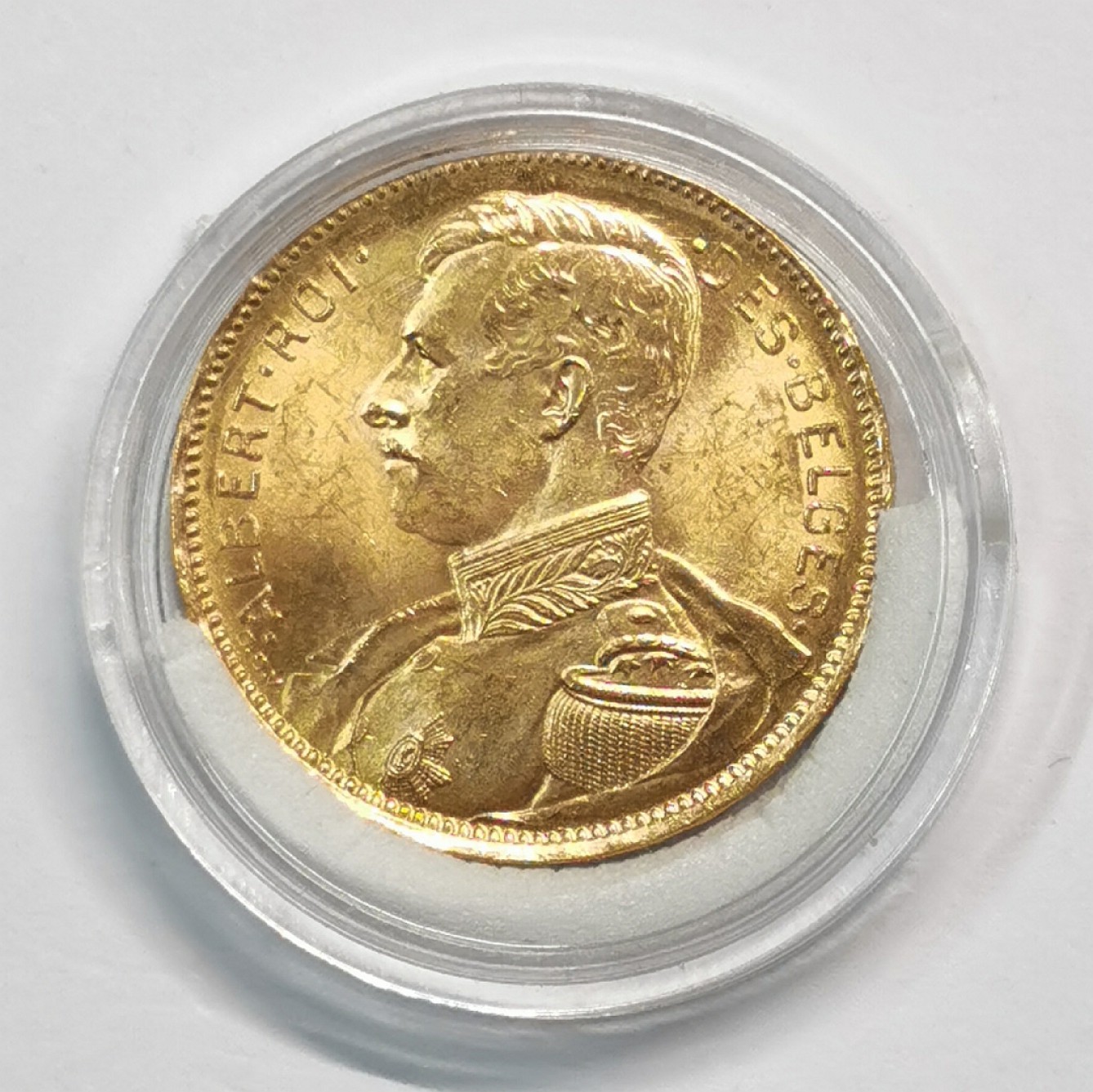 凡希社世界钱币微拍第一百九十三期 1914比利时20法郎金币UNC