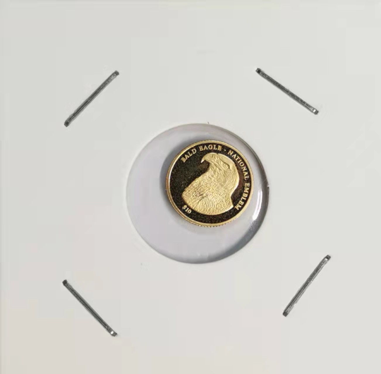 凡希社世界钱币微拍第一百九十三期 2007利比里亚白头鹰10元纪念金币PROOF