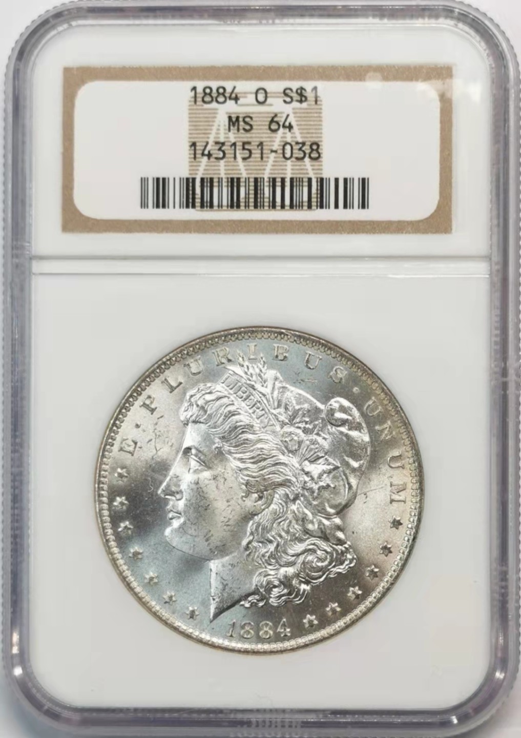 凡希社世界钱币微拍第一百九十三期 1884O美国摩根壹元NGC-MS64