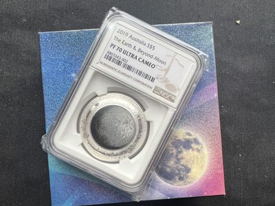【币观天下】第181期钱币拍卖～ - 【澳大利亚】超越地球系列 2 月球 ngc70