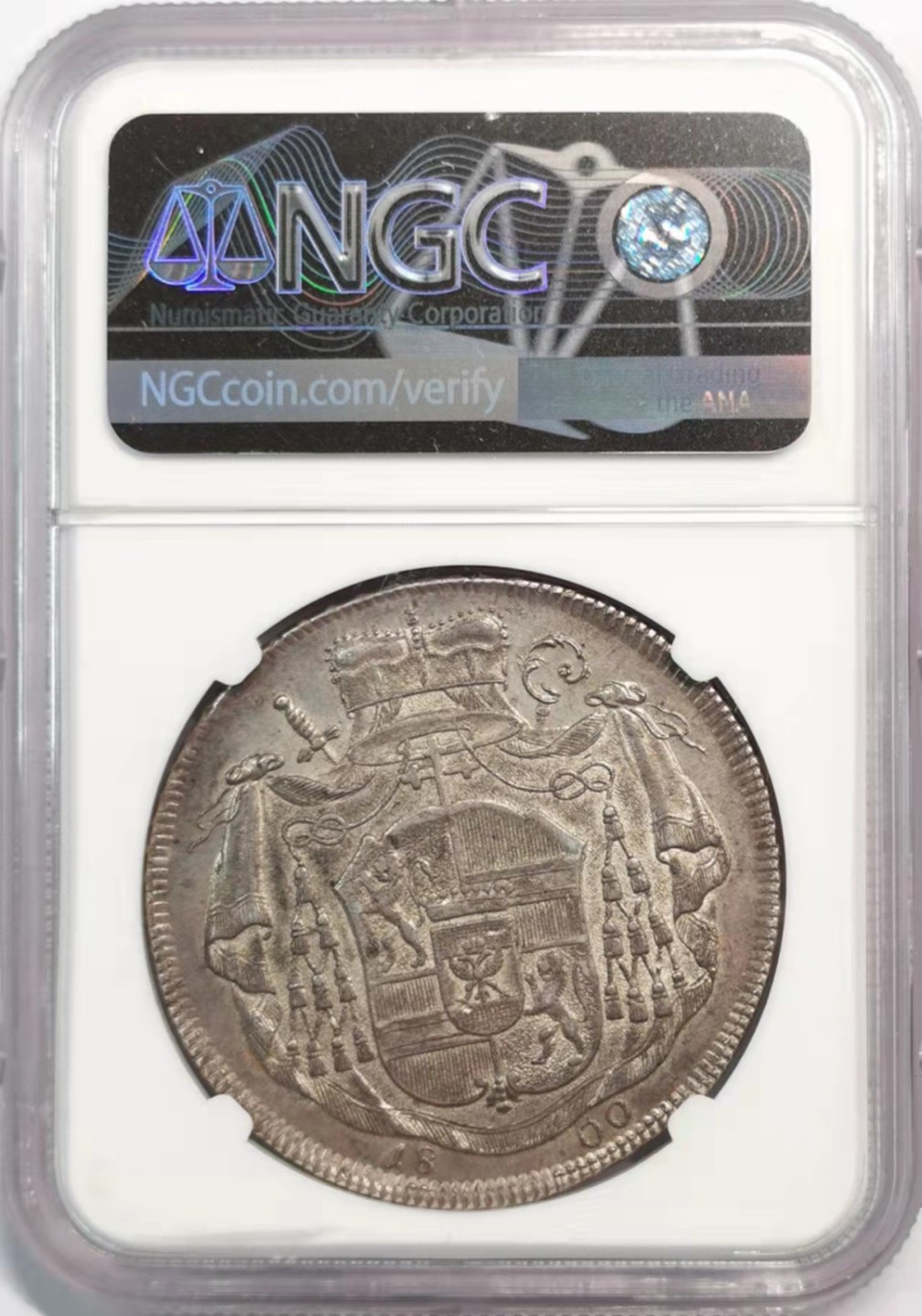 凡希社世界钱币微拍第一百九十三期 1800萨尔茨堡亲王大主教希罗尼穆斯泰勒大银NGC-AU55