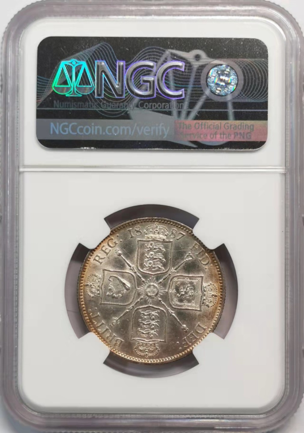 凡希社世界钱币微拍第一百九十三期 1887英国老维高冠2先令NGC-UNCD