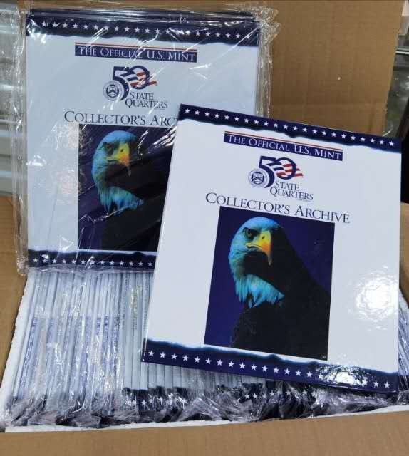 北京马甸外币专卖微拍第七十一期，非贵金属外国纪念币，流通币专场，陆续上新欢迎光临 美国50纪念币空册10本