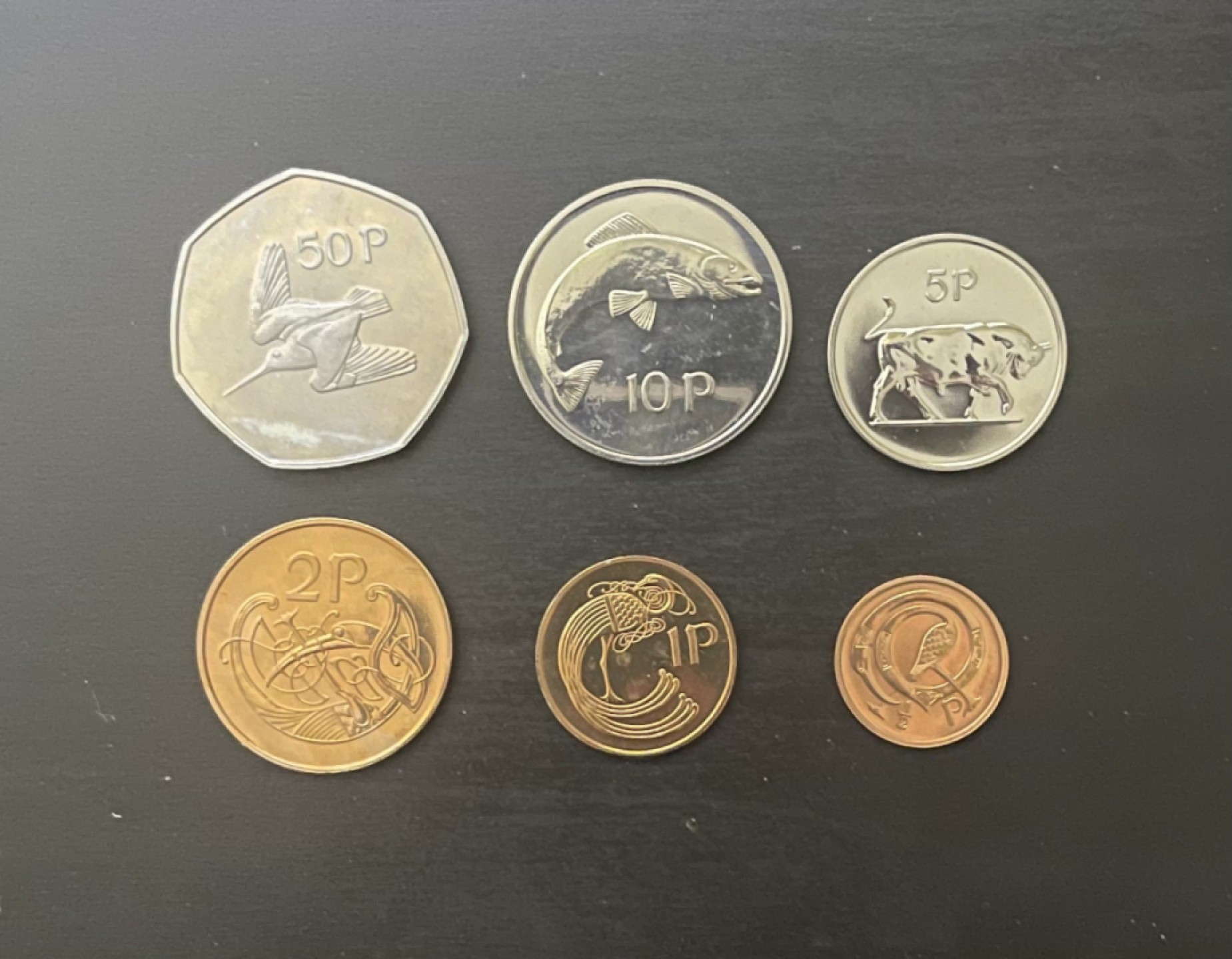 【丑猫0612】今晚7点整。【自动快拍】 71年爱尔兰6枚一套(全新如图)