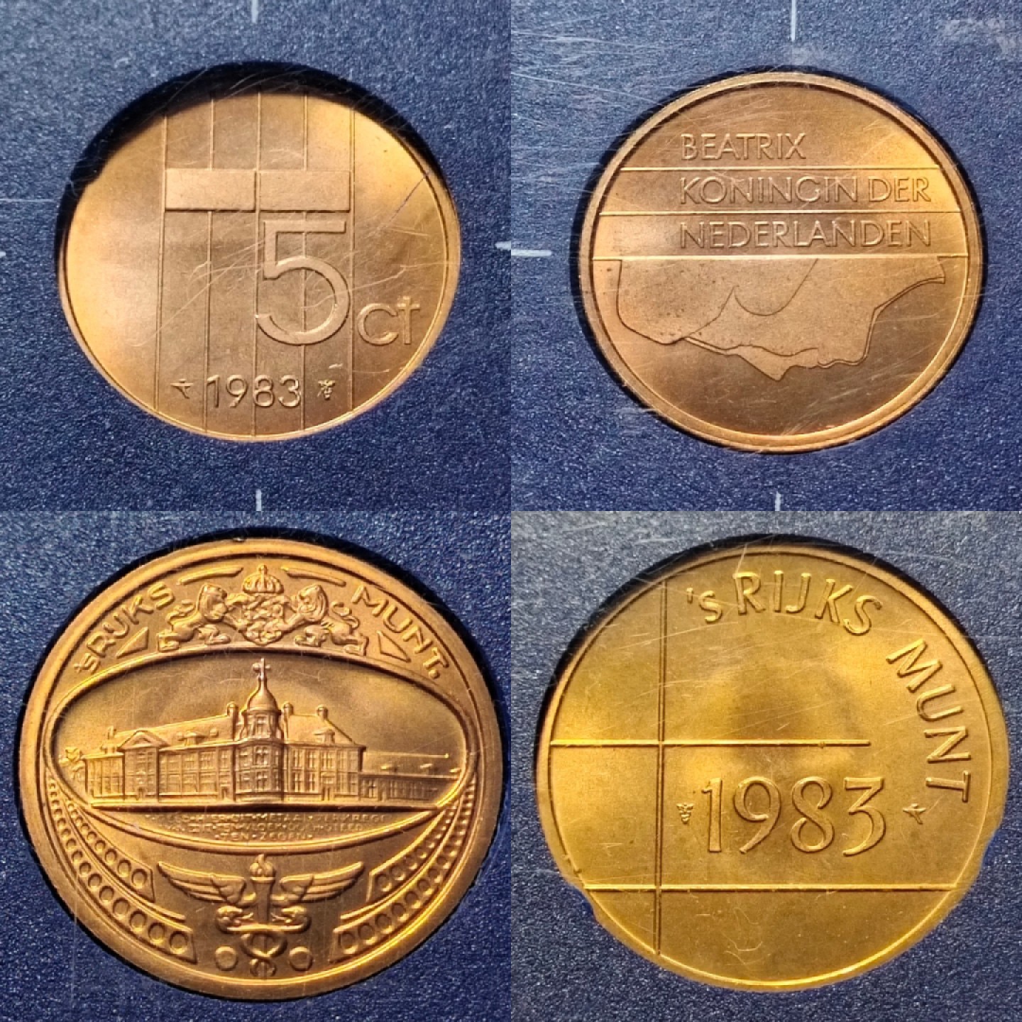 【丑猫0612】今晚7点整。【自动快拍】 83年荷兰6枚(法币官方套封)含造币厂章