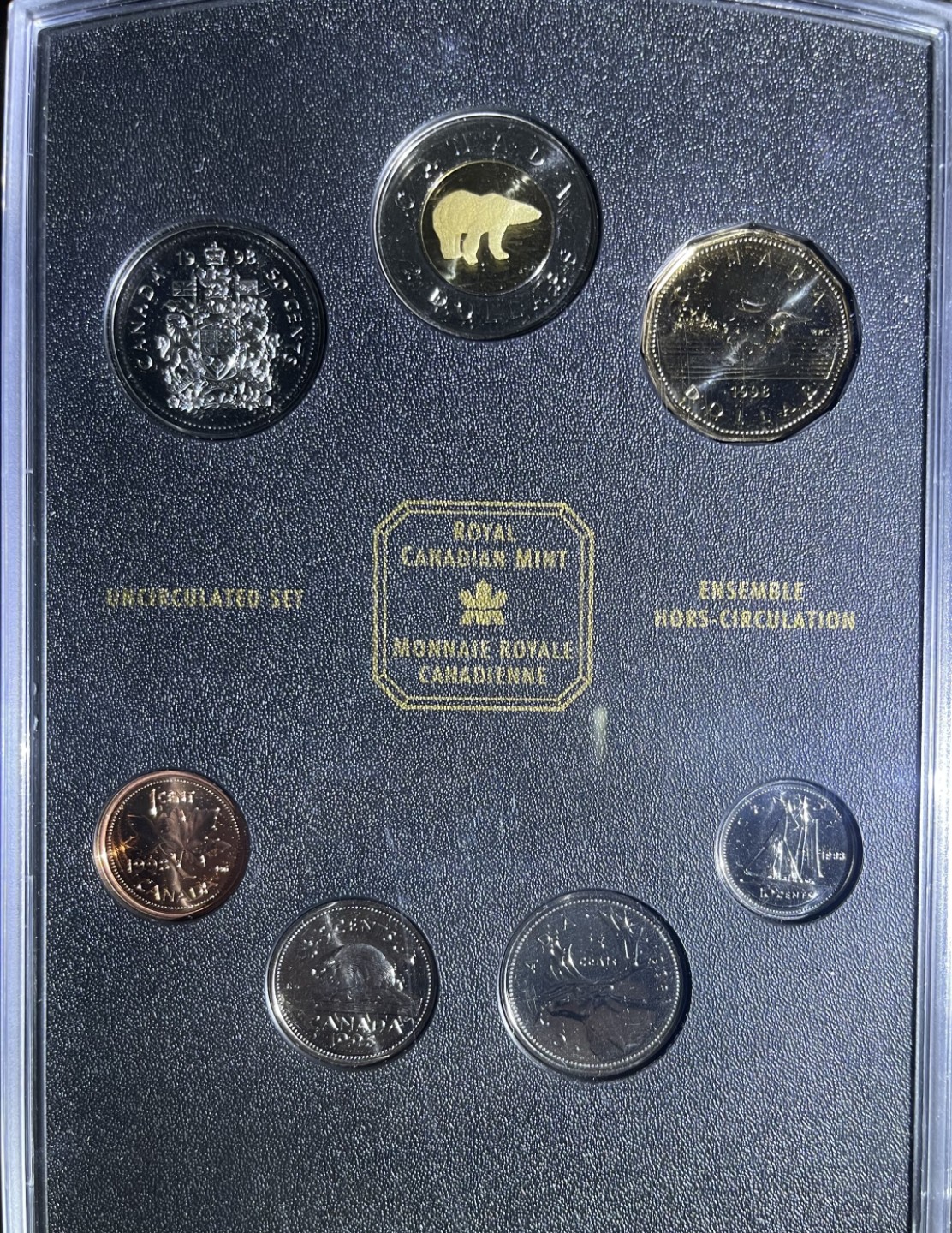 【丑猫0612】今晚7点整。【自动快拍】  98年加拿大7枚(法币官方套封)