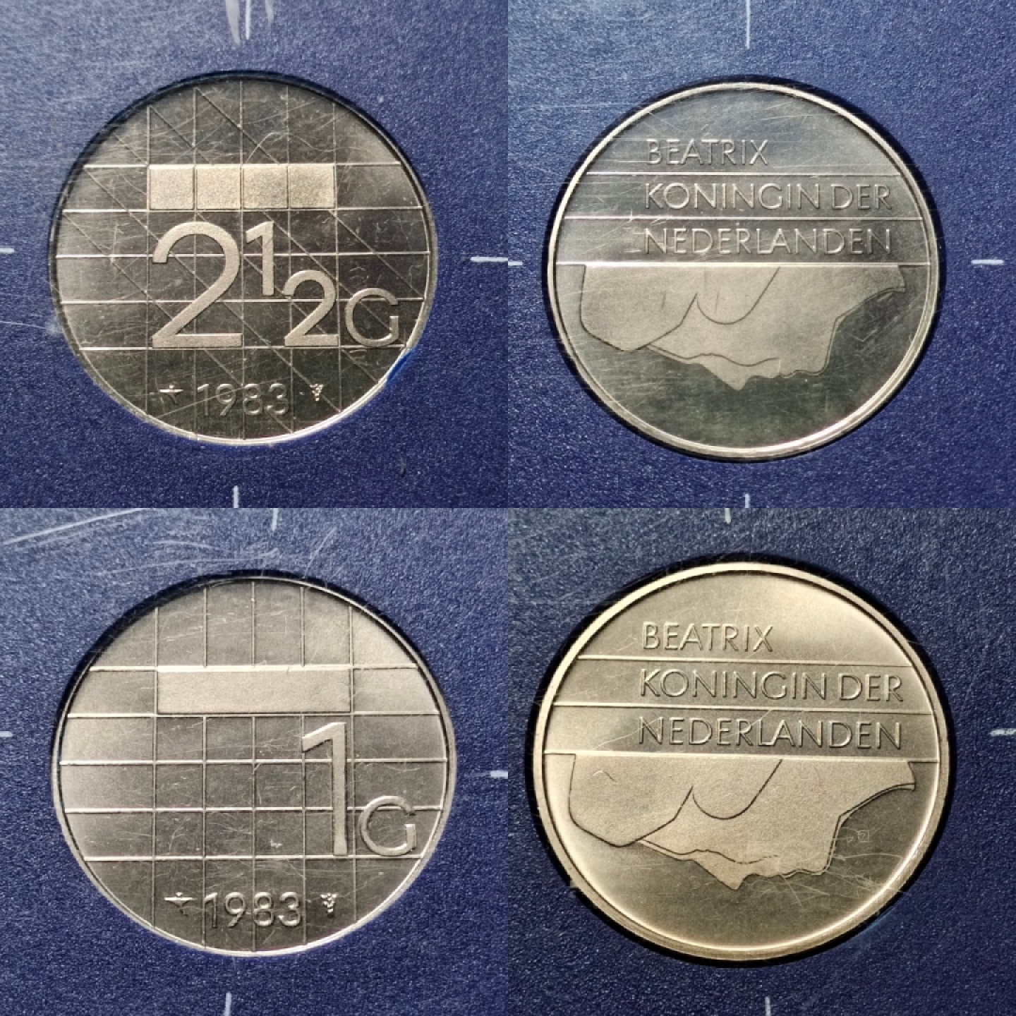 【丑猫0612】今晚7点整。【自动快拍】 83年荷兰6枚(法币官方套封)含造币厂章