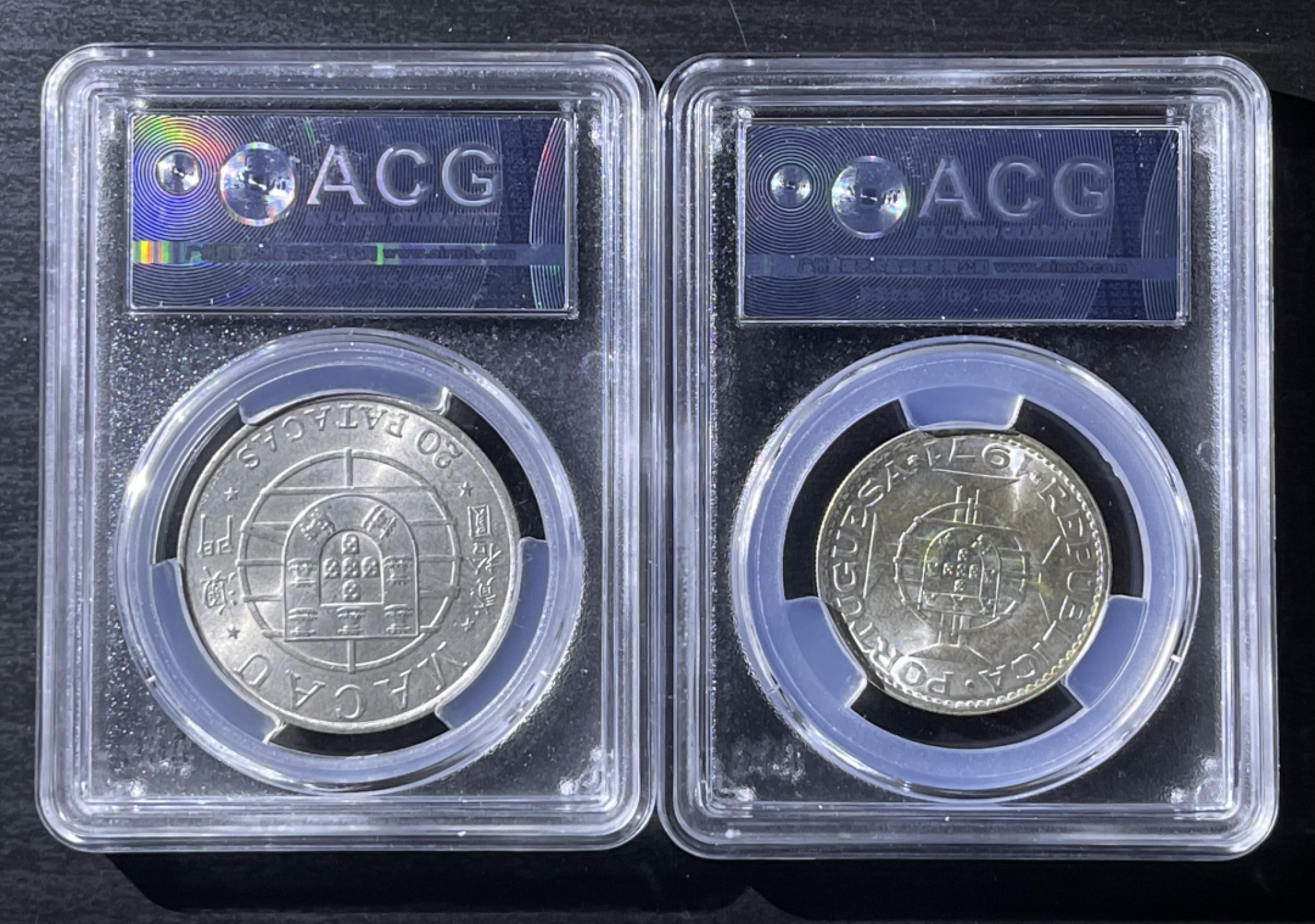 【丑猫0612】今晚7点整。【自动快拍】 澳门大桥银圆10+5(这品相持续升值)