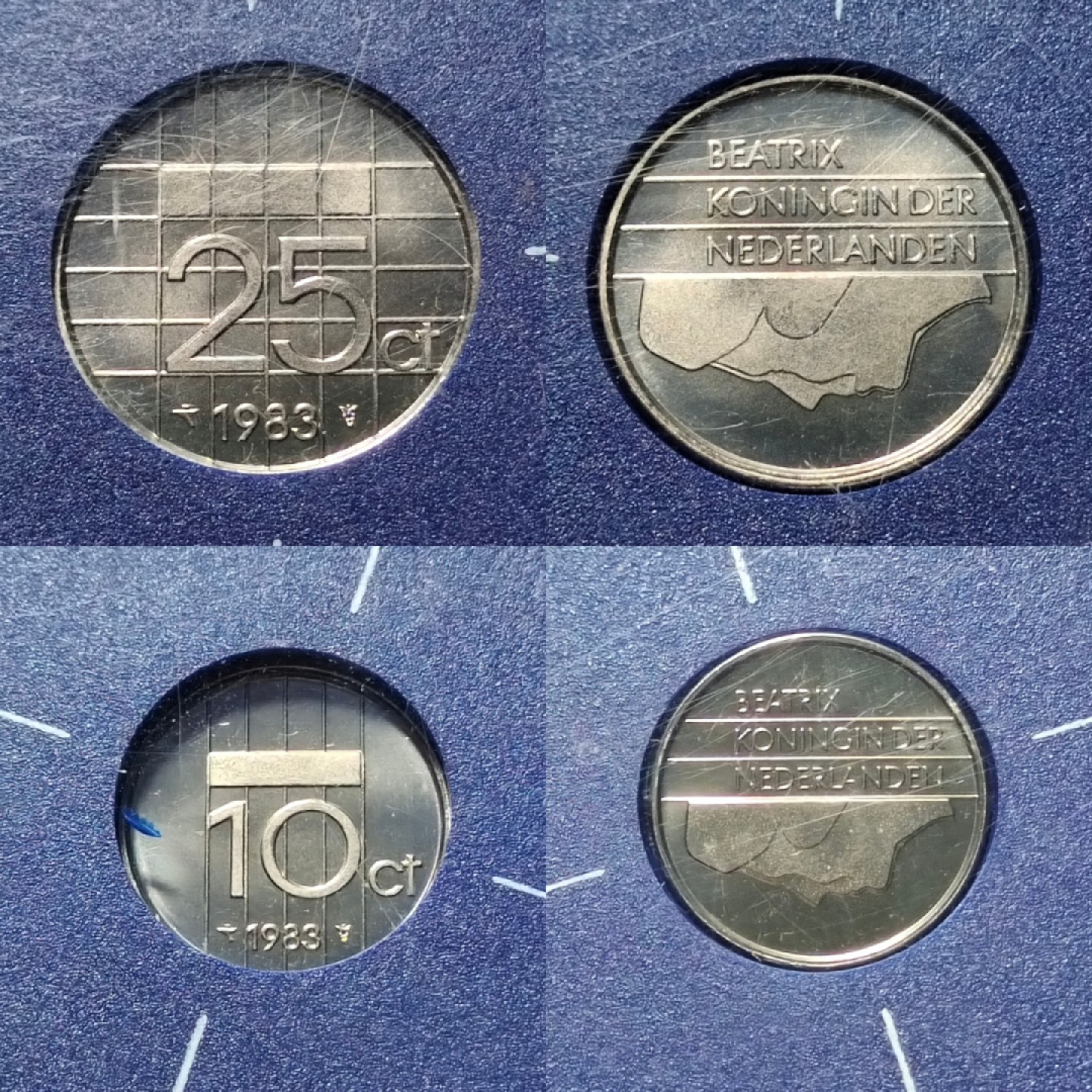 【丑猫0612】今晚7点整。【自动快拍】 83年荷兰6枚(法币官方套封)含造币厂章