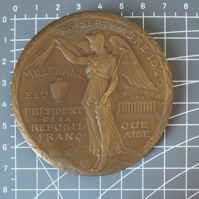 Alexandre Milleran总统当选纪念章 Bottée作品
