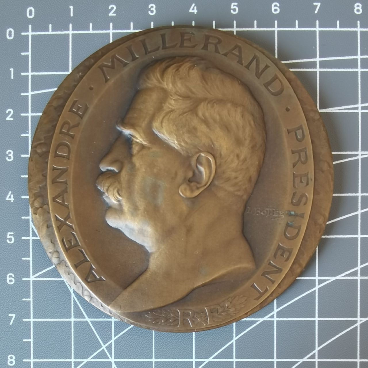 Alexandre Milleran总统当选纪念章 Bottée作品