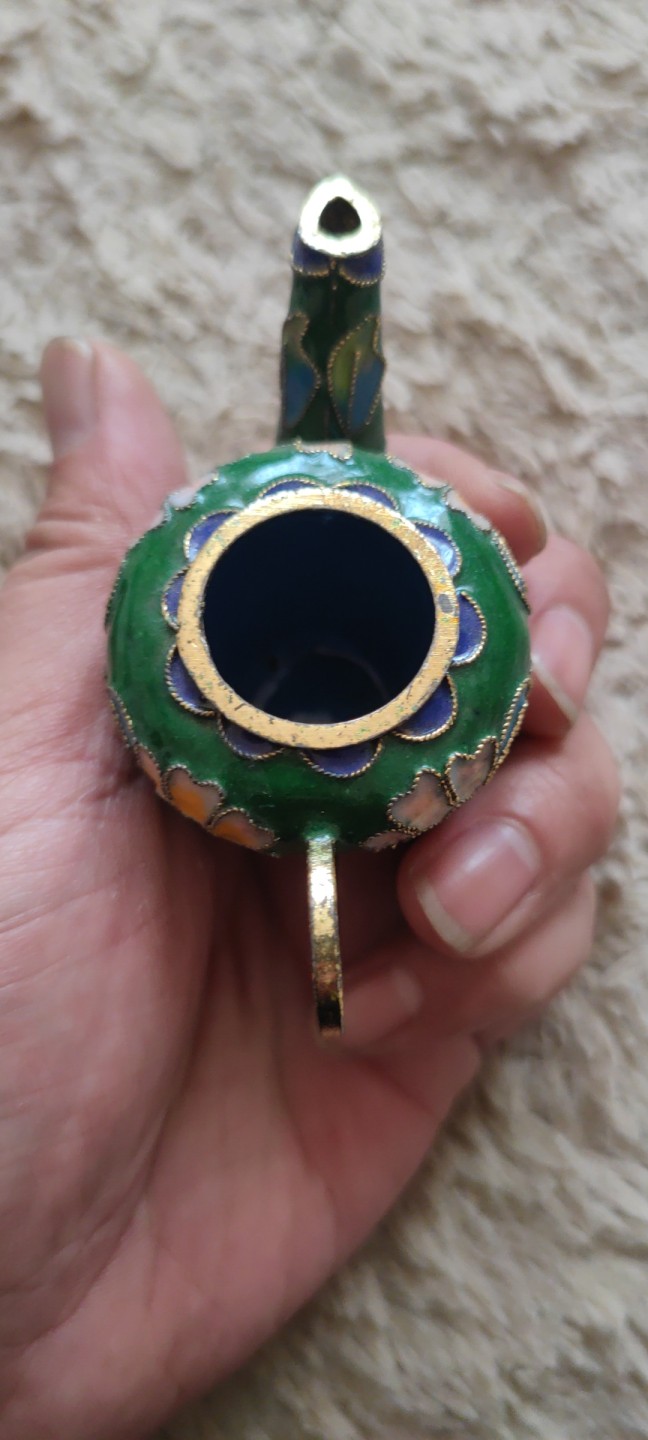 一米收藏，开心上拍(第四十期)裸币专场！ 创汇期珐琅彩，铜茶壶！包老包真！